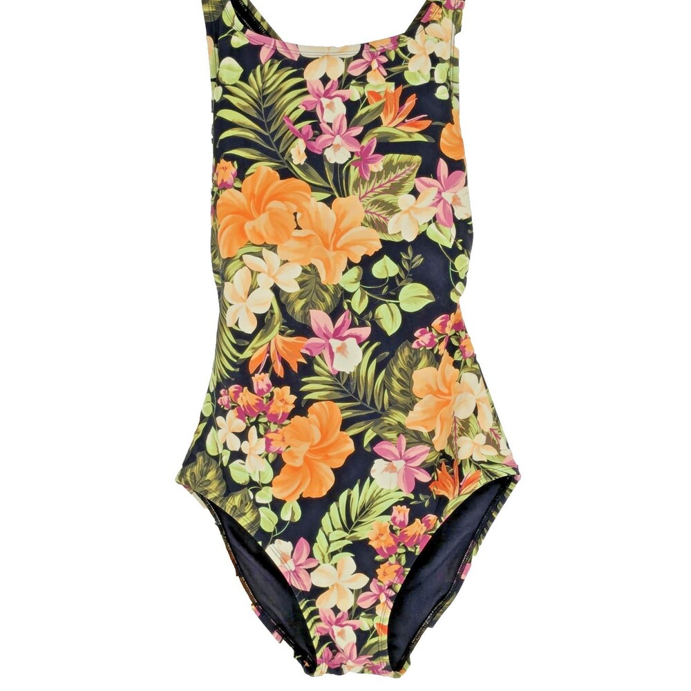 Tropical Swim Suit SIZE XS 1 Piece-Padded Bra-Adjustable Straps-Unworn